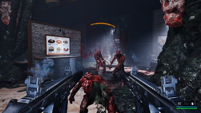 First-person violence in a Trepang2 screenshot.