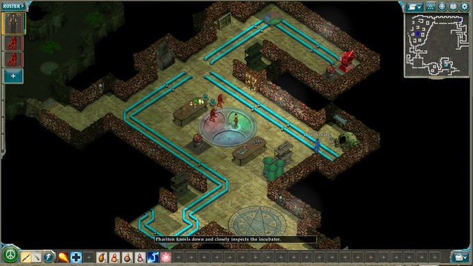 A kind of subterranean tech wizard dungeon in RPG Geneforge 2 - Infestation